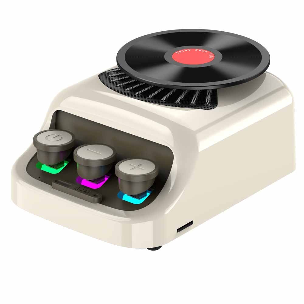 Aromatherapy Bluetooth Speaker Mini Retro CD Ambience Light