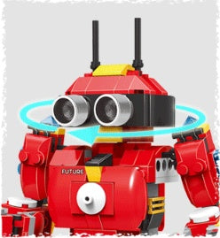 Intelligent programming building block robot