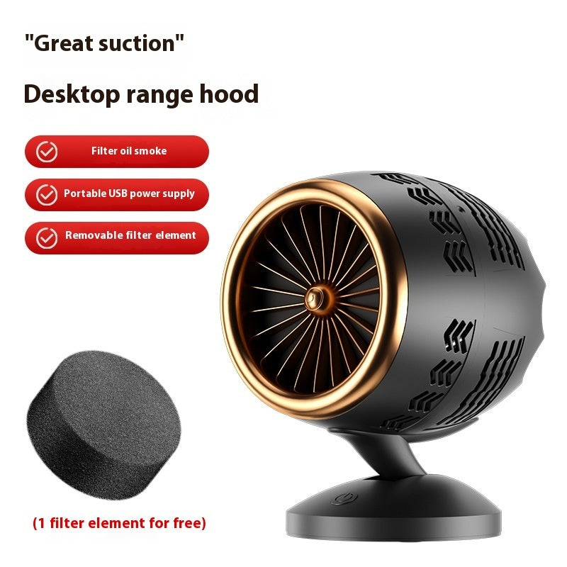 Household Portable Small Desktop Kitchen Ventilator