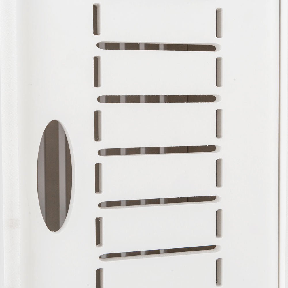 21x21x55cm, White Bathroom Cabinet With Flip Cover