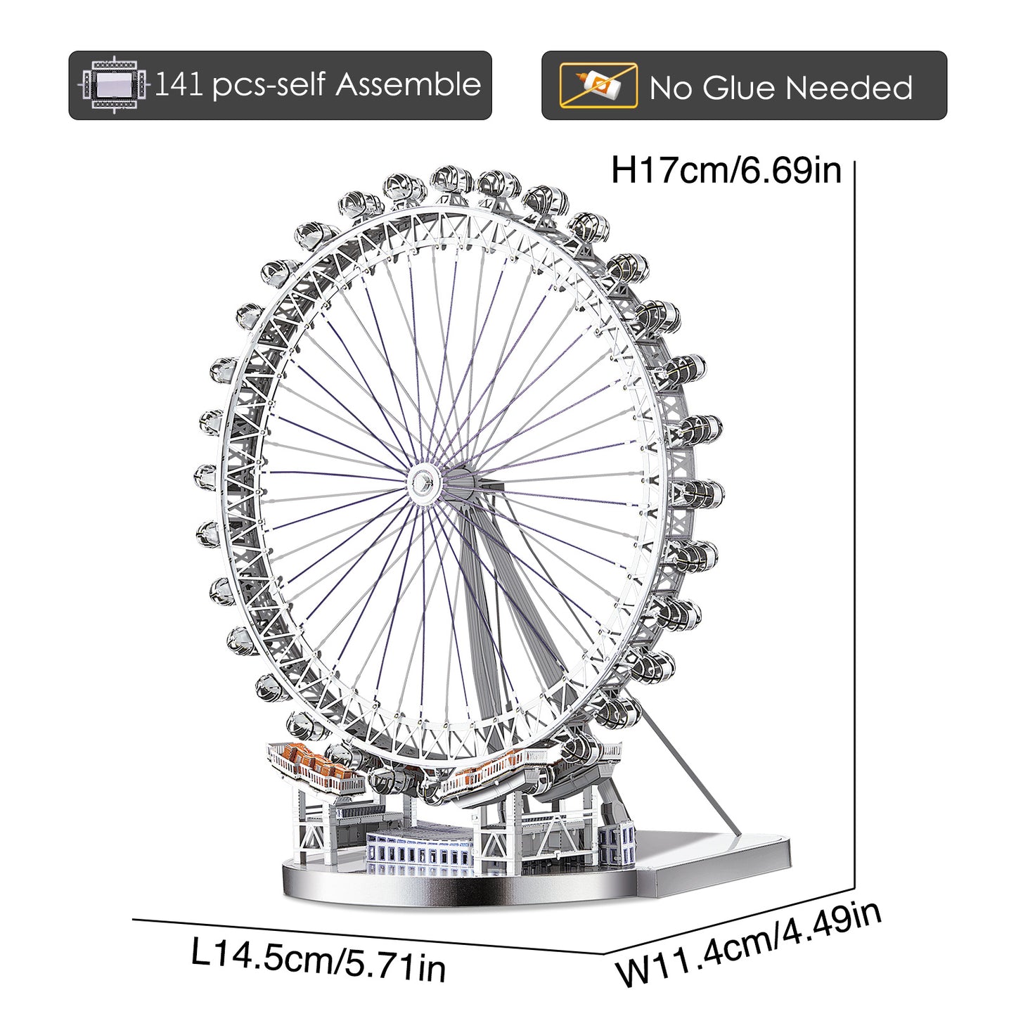 Three-dimensional 3D Model Of The Cool Tengwangge Ferris Wheel Puzzle