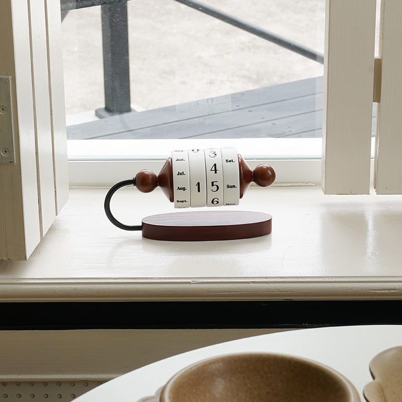 Mild Luxury Retro Desktop Runner Calendar Ornaments Home