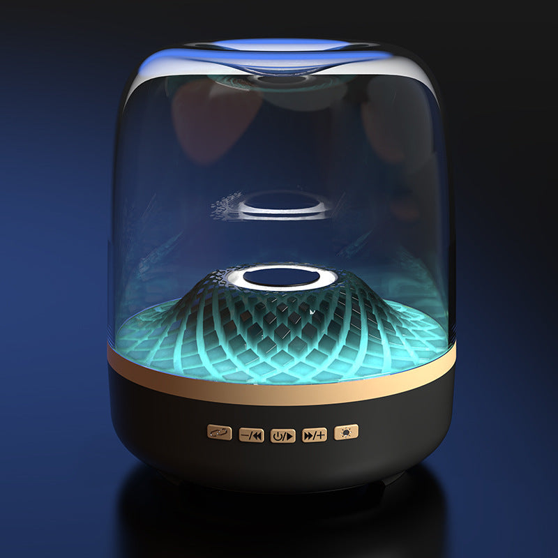 Desktop Subwoofer Bluetooth Audio Black Gold Speaker