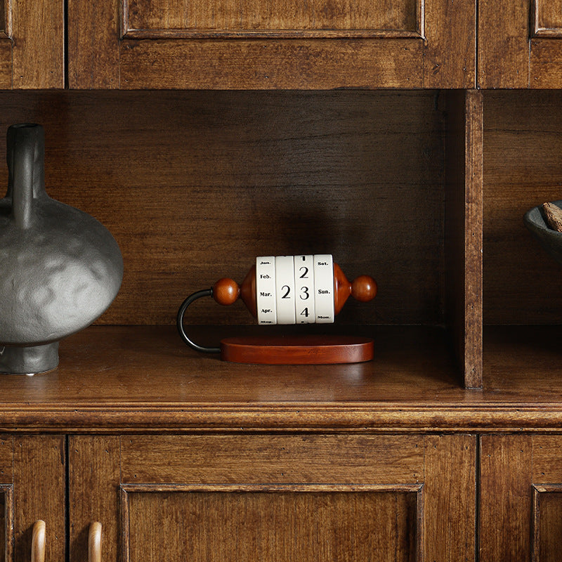 Mild Luxury Retro Desktop Runner Calendar Ornaments Home