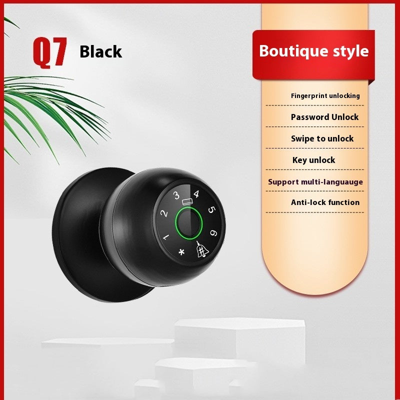 Spherical Smart Lock Semiconductor Fingerprint Identification
