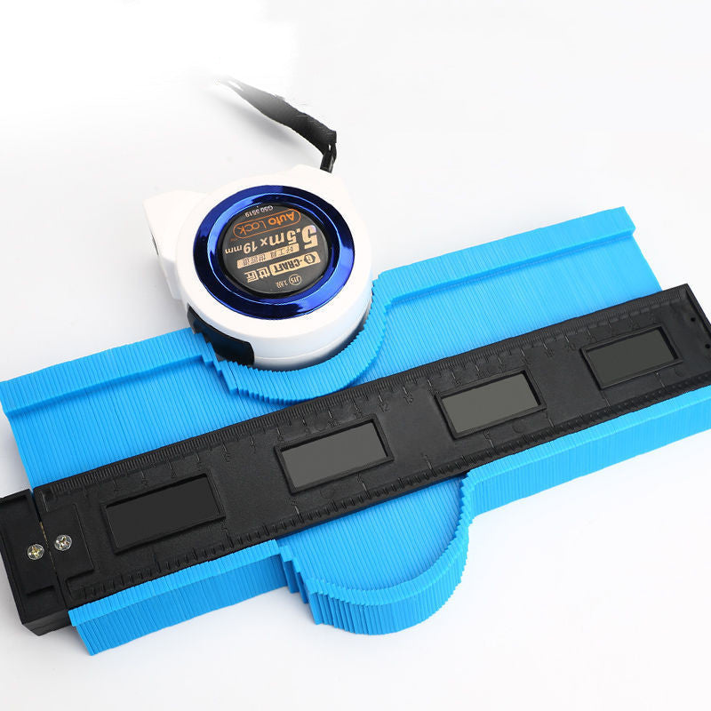 Multifunctional Contour Gauge Radian Ruler Woodworking Angle Artifact