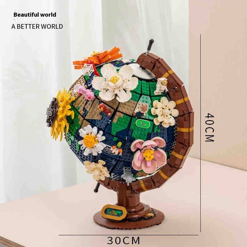 Building Blocks Earth Instrument Solar System Model Assembled Toys