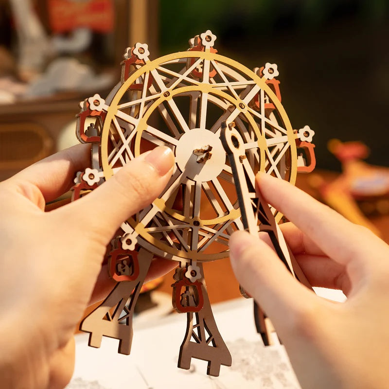 Rolife Sunset Carnival DIY Music Box 3D Wooden Puzzle, Only Supports TK And Independent Sites