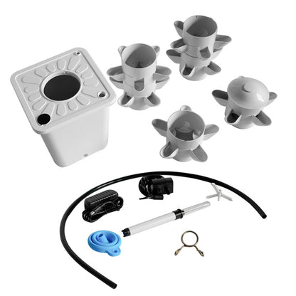 White Hydroponic Planting System