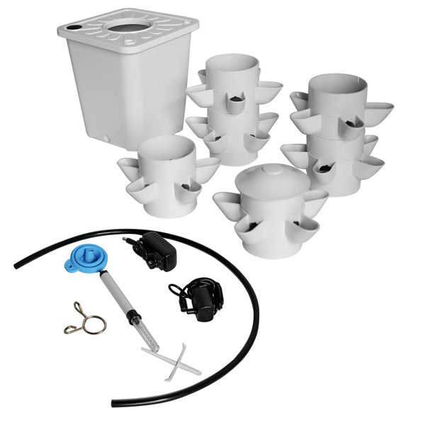 White Hydroponic Planting System