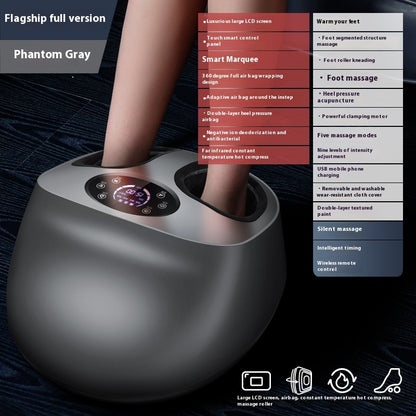 Fully Wrapped Airbag Liquid Crystal Sterilization Foot Massager