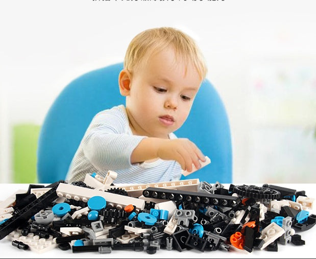 Intelligent programming building block robot