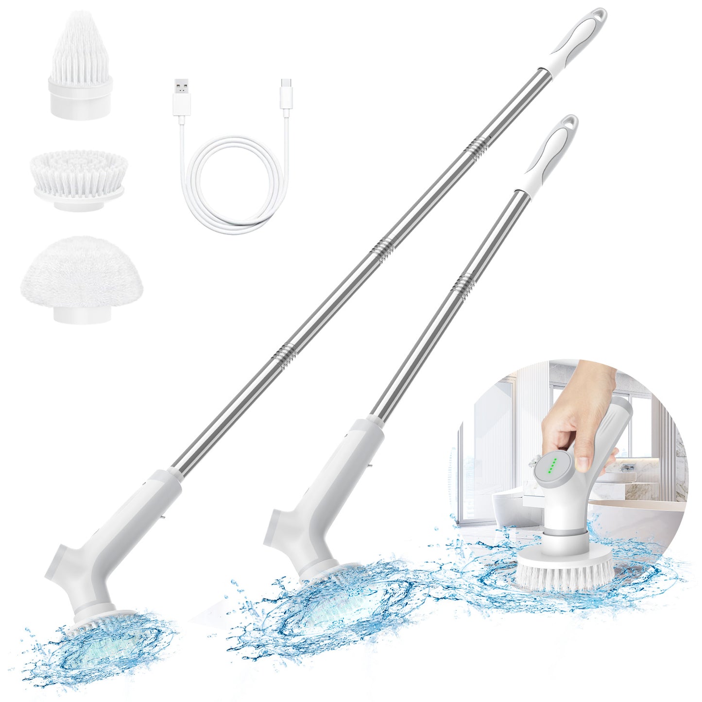 Electric Rotating Floor Scrubber, Shipped From FBA Warehouse, Prohibited From Sale On Amazon