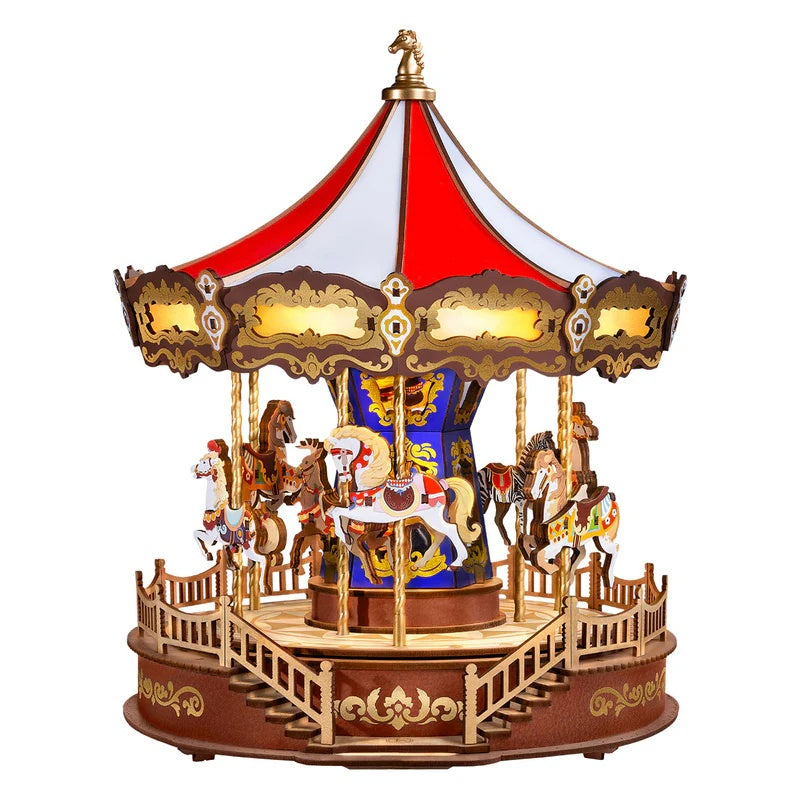 Rolife Classic Carousel 3D Wooden Puzzle, Only Supports TK And Independent Website Platforms