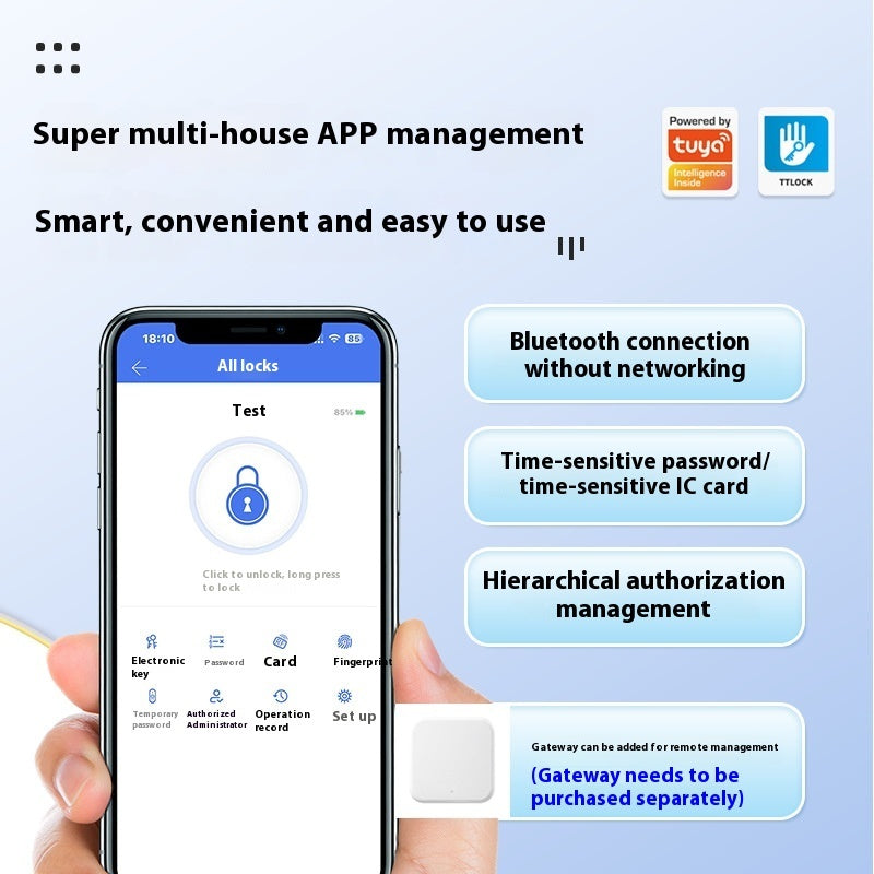 Single Tongue Fingerprint Lock Bedroom Office