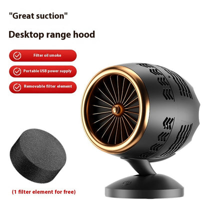 Household Portable Small Desktop Kitchen Ventilator