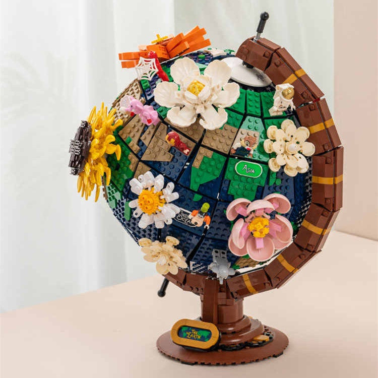Building Blocks Earth Instrument Solar System Model Assembled Toys
