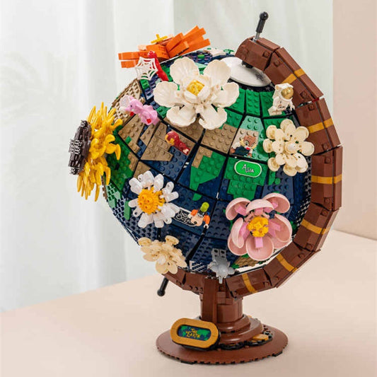 Building Blocks Earth Instrument Solar System Model Assembled Toys