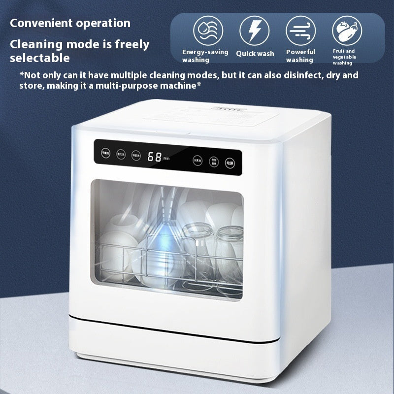 Small Desktop Household Installation-free Automatic Dishwasher