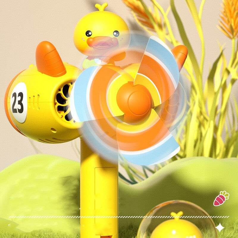 Yellow Duckling Electric Bubble Machine Children's Blowing Bubble Gun Men's And Women's Toys