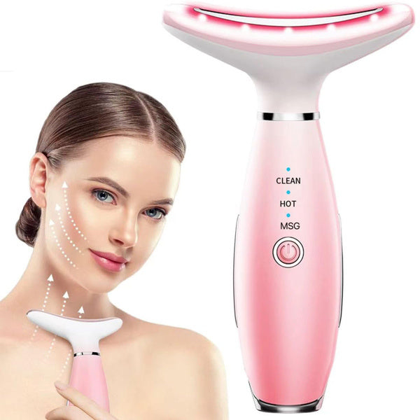 Facial And Neck Massager, Pink Neck Beauty Device