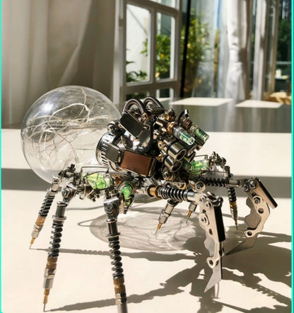 Grid Lurid Spider Handmade Metal Tide Player Hand Office Cyberpunk Country Create Mecha Ornaments Holiday Gift