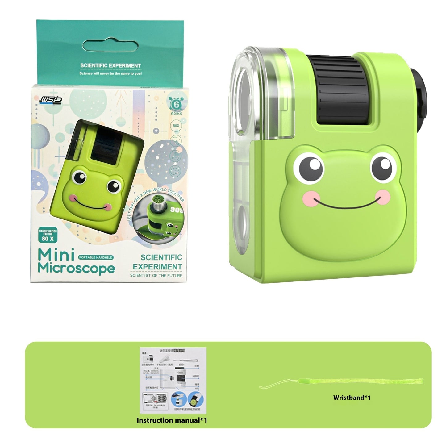 Internet Celebrity Portable Microscope Children's Mini Scientific Experiment Outdoor Exploration