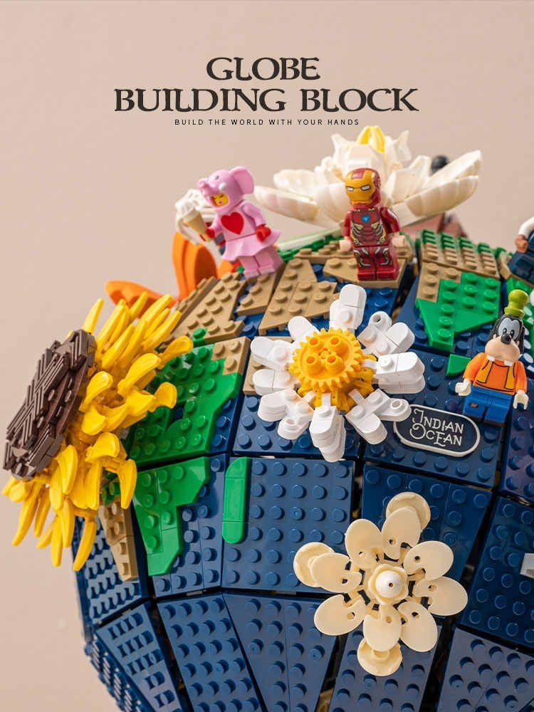Building Blocks Earth Instrument Solar System Model Assembled Toys