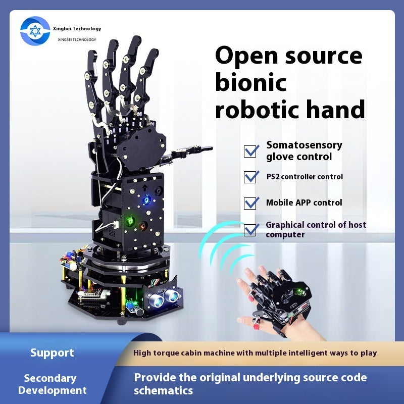 Bionic Mechanical Programming Palm Gloves Robot Mechanical Arm Hand Claw