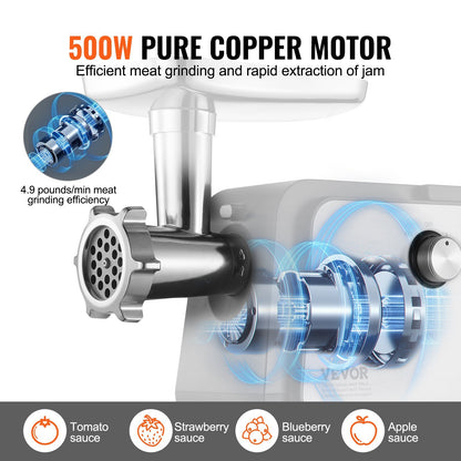 VEVOR 4.9 LBS Min Electric Tomato Strainer 500W Tomato Sauce Maker Machine Home