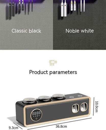 UV Sterilization And Drying Intelligent Toothbrush Disinfection Device Wall Mounted