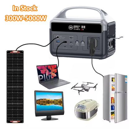 500w Home Emergency Mini Solar Generator Portable Power 300w