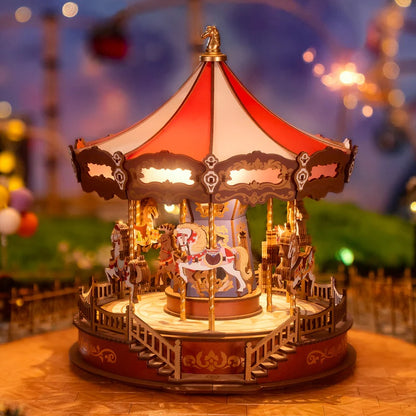 Rolife Classic Carousel 3D Wooden Puzzle, Only Supports TK And Independent Website Platforms