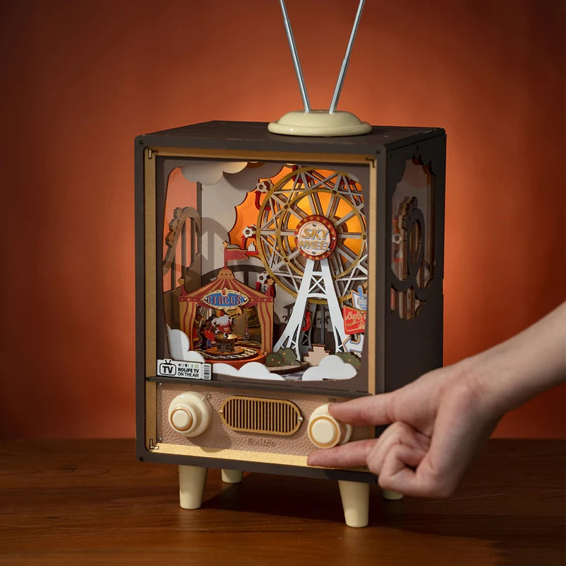 Rolife Sunset Carnival DIY Music Box 3D Wooden Puzzle, Only Supports TK And Independent Sites