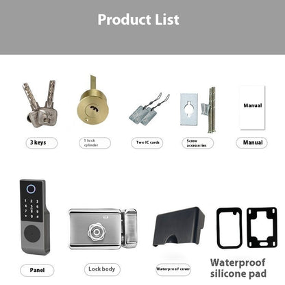Waterproof Fingerprint Smart Door Lock Apartment Password
