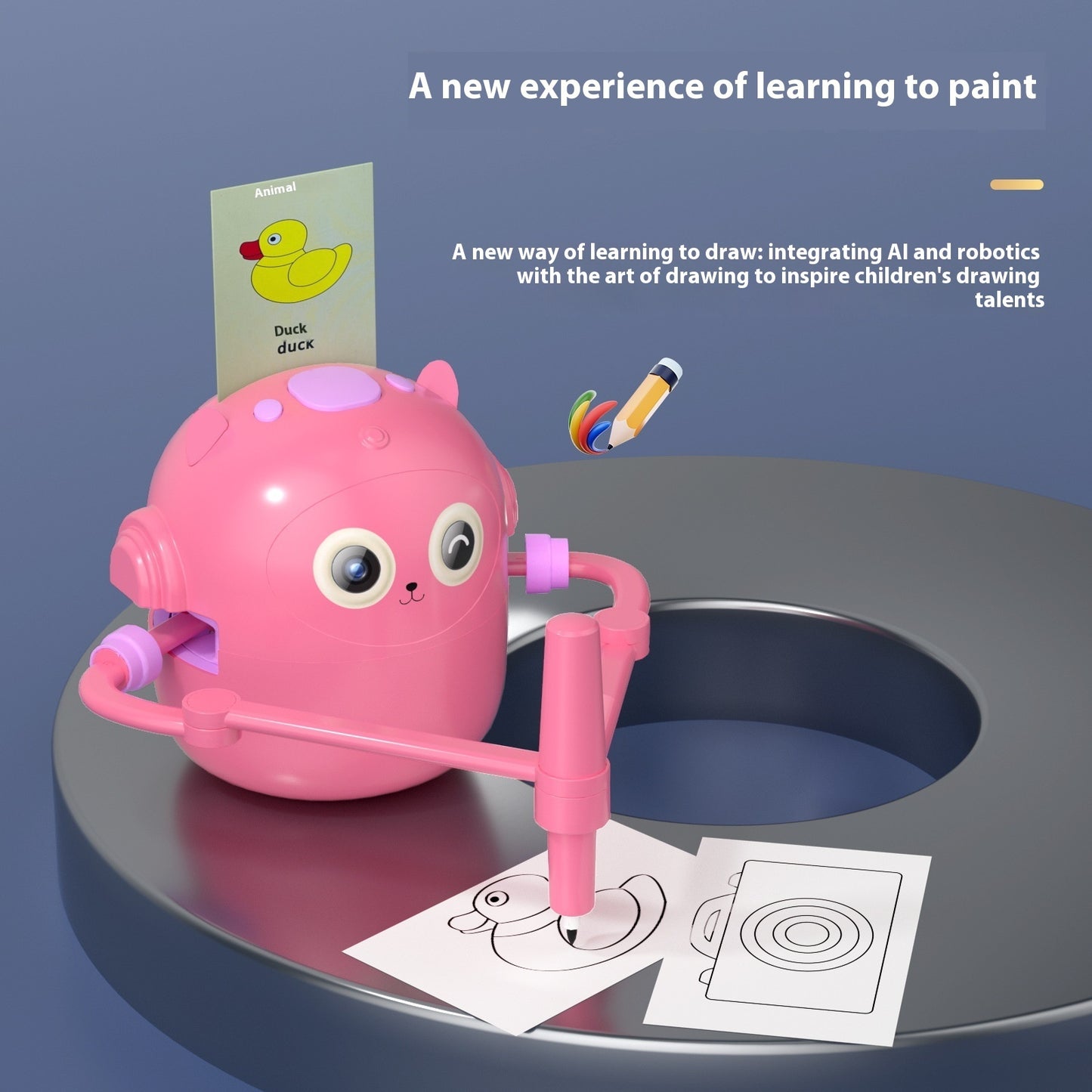Early Education Intelligent Automatic Painting Robot 3-8 Years Old