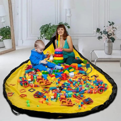 Toy Storage Organizer Play Mat For Kids Bin Toys Box Boys Girls Playroom Holders Rooms