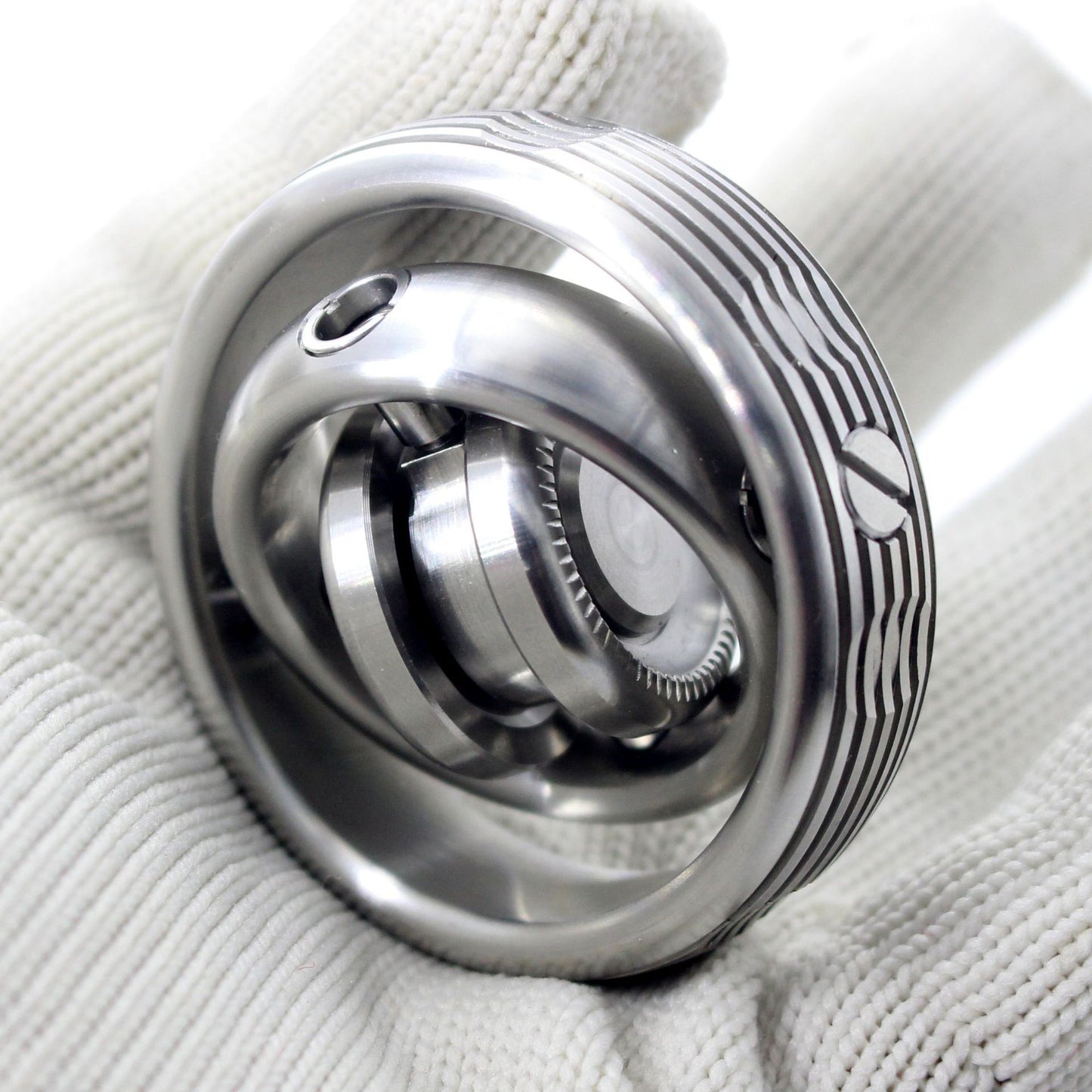 Metal Fingertip Gyroscope Boring Decompression Artifact