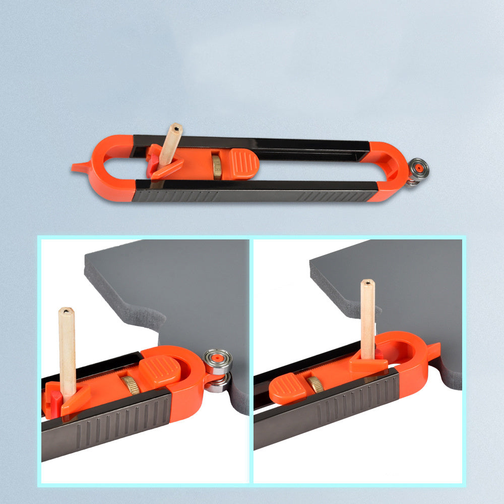 Irregular Contour Gauge Woodworking Measuring Ruler Wheel