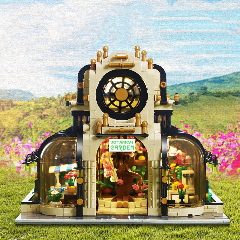 City Garden Series Assembled Plug-in Building Block Toy Model
