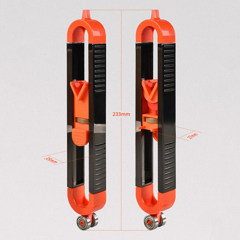 Irregular Contour Gauge Woodworking Measuring Ruler Wheel