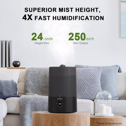 4 Liter Top-water Ultrasonic Cold Mist Humidifier With Timed Night Light Function Can Be Added Directly To Essential Oils - Prohibited For Sale On Amazon