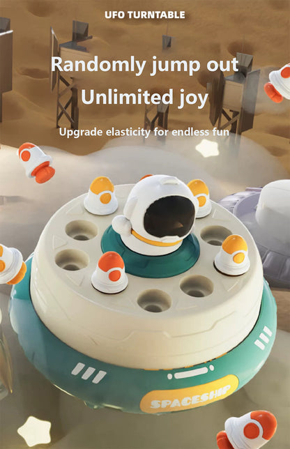 Launch Rocket Disc Bouncing Electric Spinning Disc Fishing Toy, Children's Concentration Training And Puzzle Solving