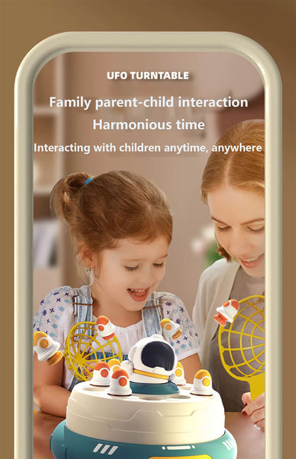 Launch Rocket Disc Bouncing Electric Spinning Disc Fishing Toy, Children's Concentration Training And Puzzle Solving