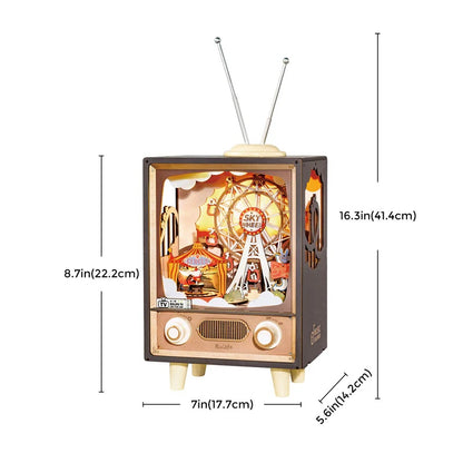 Rolife Sunset Carnival DIY Music Box 3D Wooden Puzzle, Only Supports TK And Independent Sites